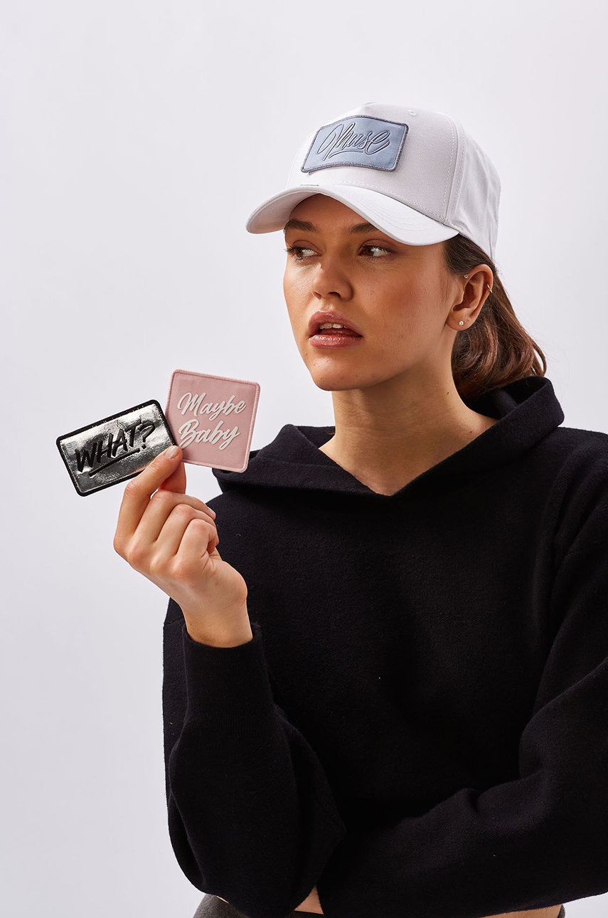 

Кепка Next generation headwear колір білий з аплікацією