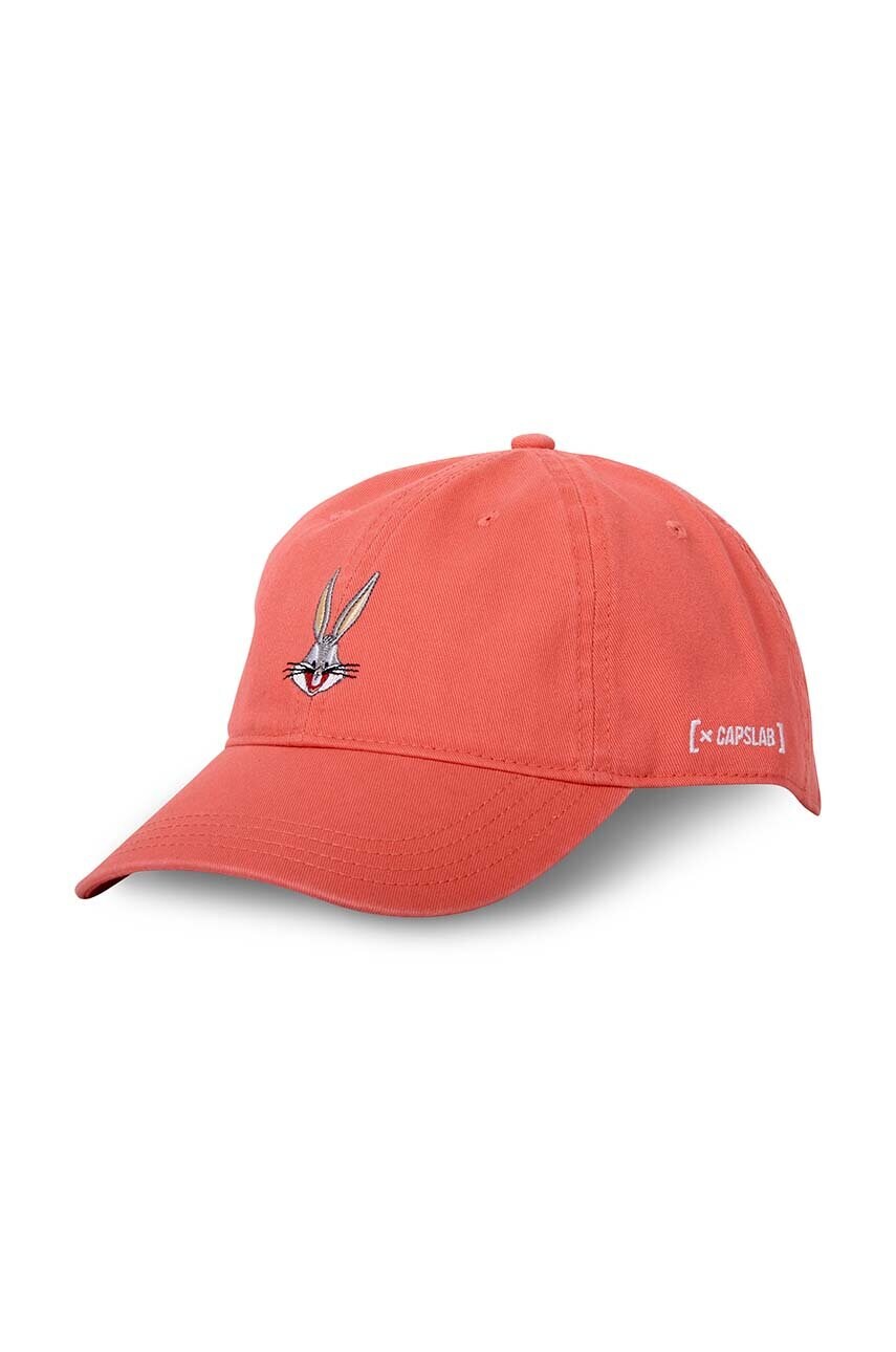Capslab șapcă de baseball din bumbac Looney Tunes culoarea portocaliu, cu imprimeu, CL.LOO8.1.CD.BUG2