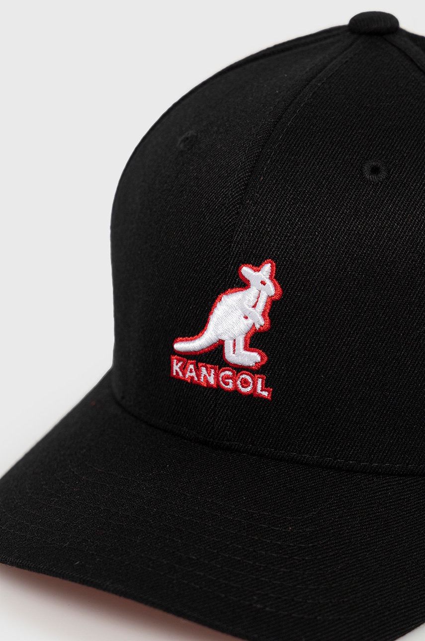 

Кепка Kangol колір чорний з аплікацією