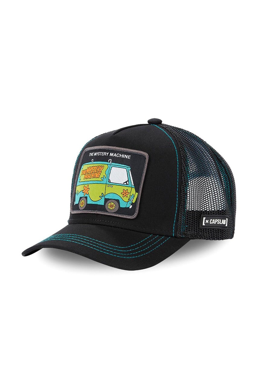 Levně Čepice Capslab Scooby-doo černá barva, s aplikací