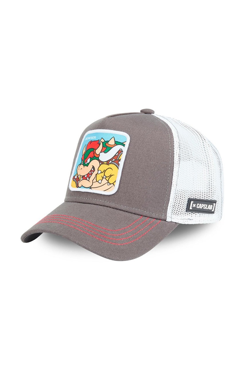 

Шапка Capslab Super Mario в бежово с апликация, Бежов