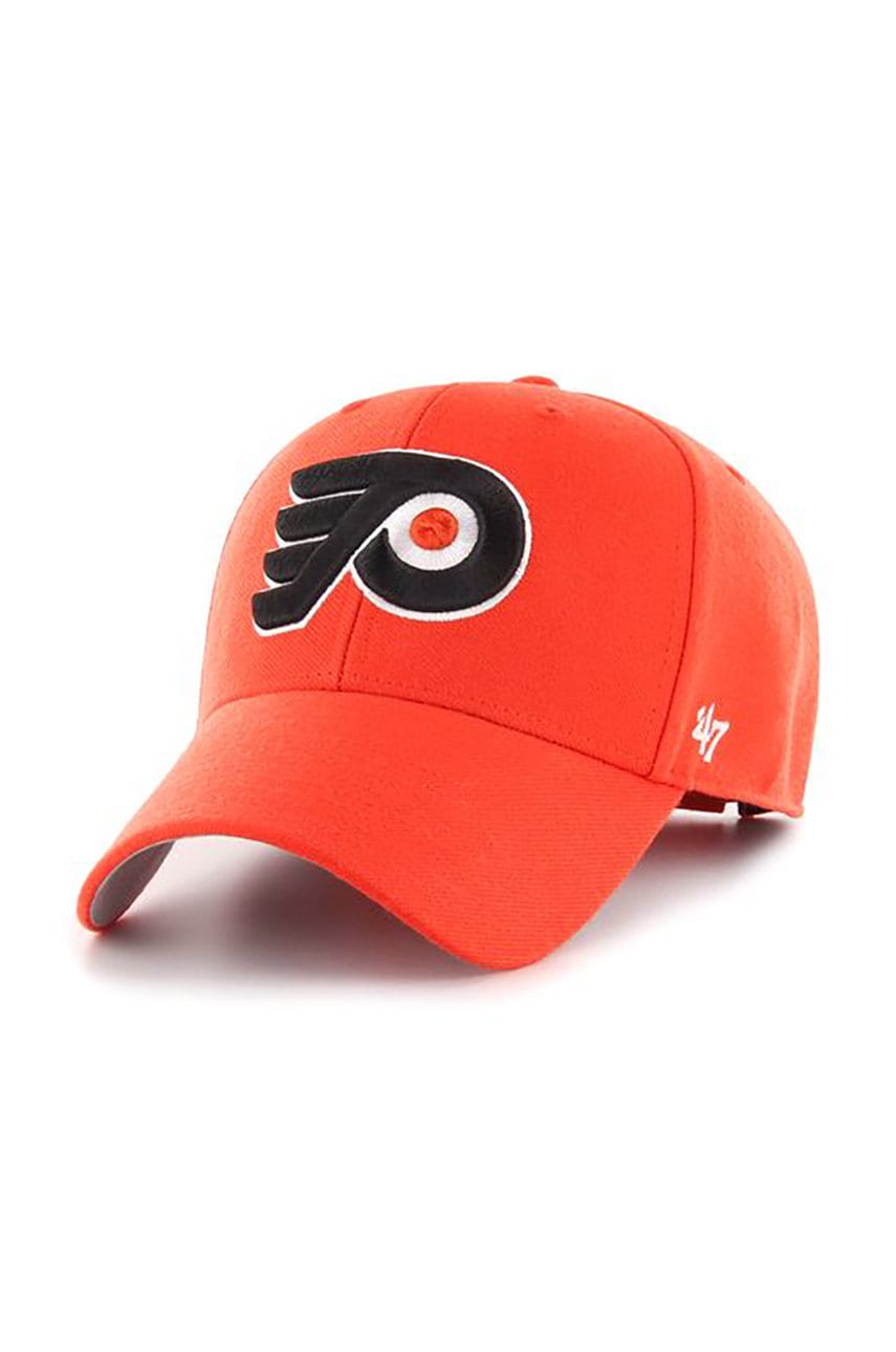 47brand sapca Nhl Philapelphia Flyers culoarea portocaliu, cu imprimeu