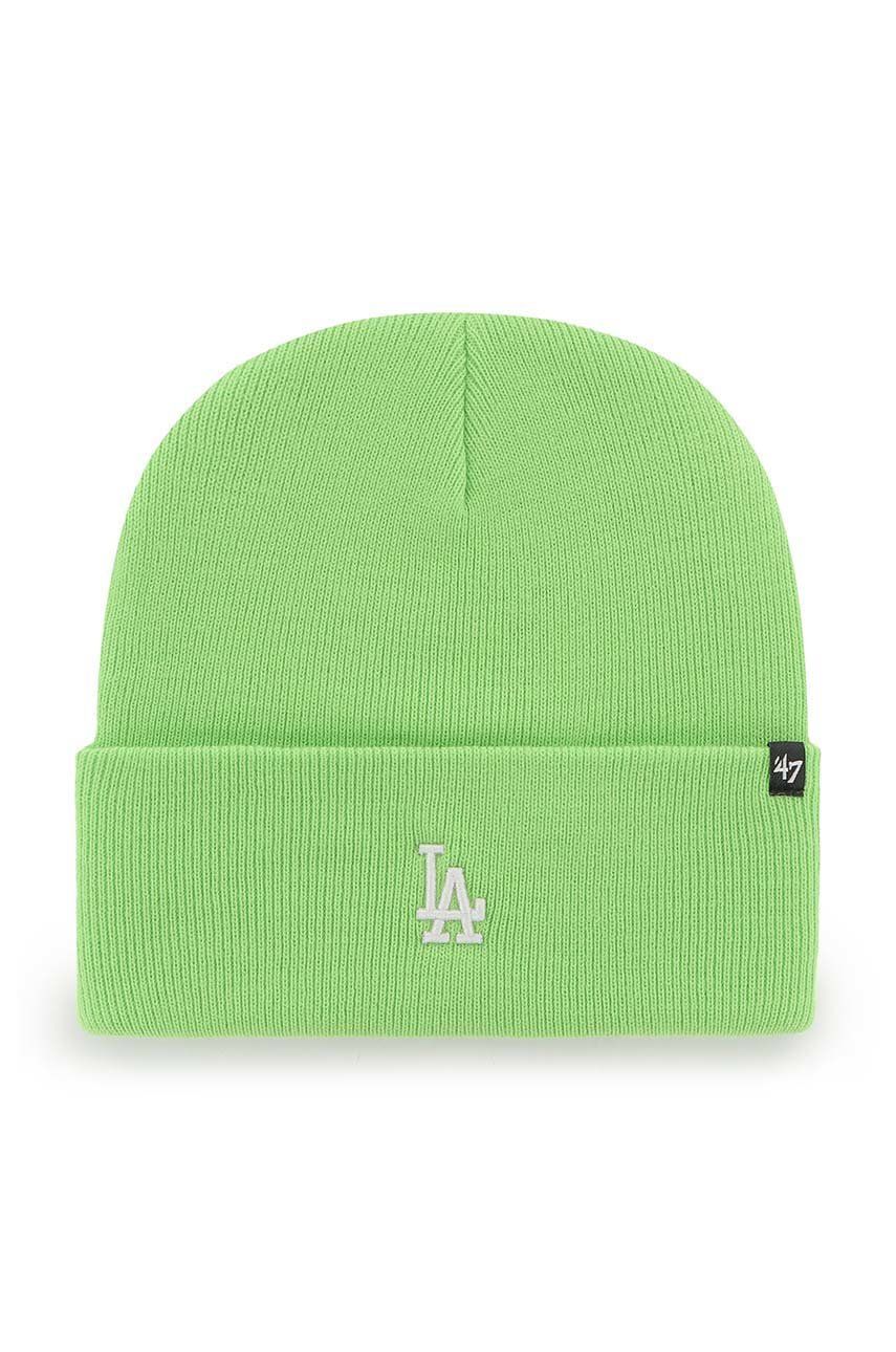 E-shop Čepice 47brand Mlb Los Angeles Dodgers zelená barva,