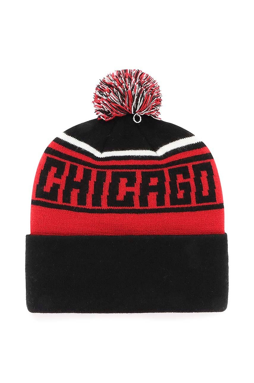 

Шапка 47brand Nhl Chicago Blackhawks колір чорний з тонкого трикотажу