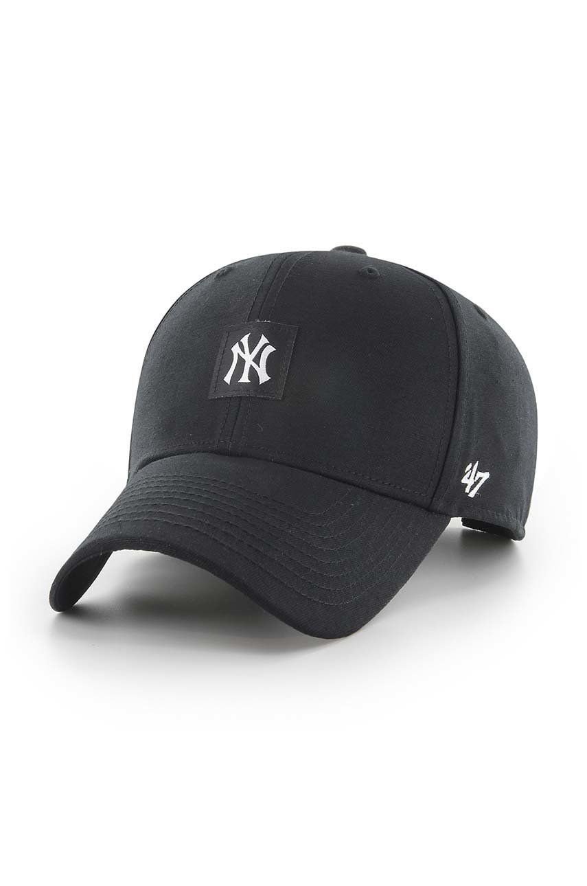 47brand șapcă de baseball din bumbac Mlb New York Yankees culoarea negru, cu imprimeu 47brand imagine noua
