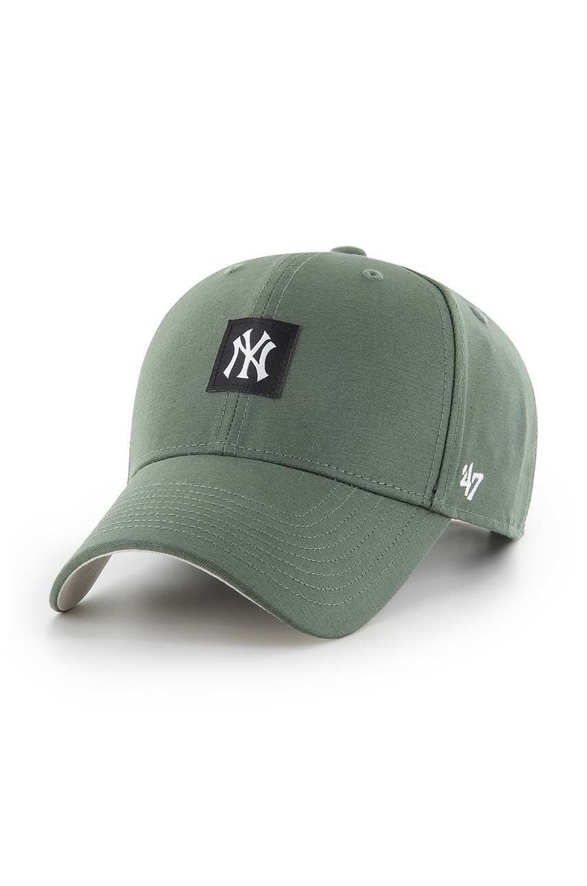 47brand șapcă de baseball din bumbac Mlb New York Yankees culoarea verde, cu imprimeu 47brand imagine noua