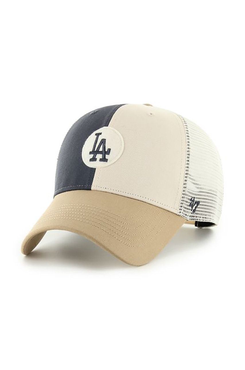 47brand czapka MLB Los Angeles Dodgers kolor beżowy z aplikacją