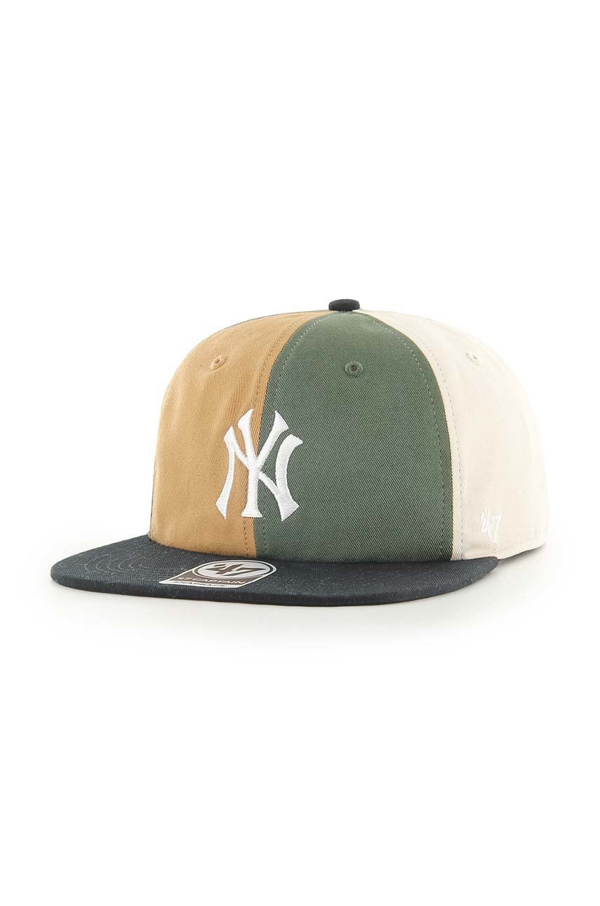 47brand caciula Mlb New York Yankees culoarea verde, cu imprimeu