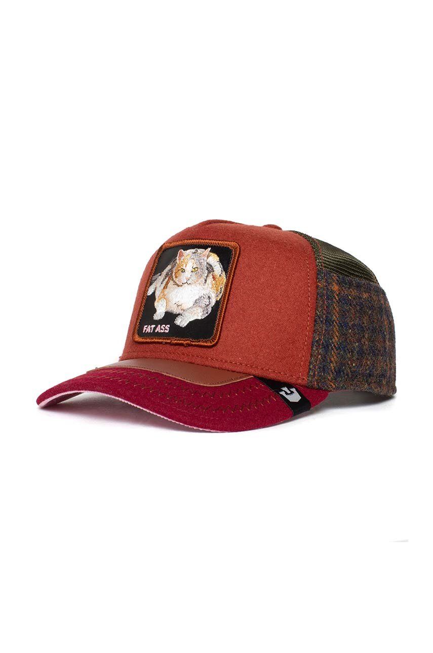 Goorin Bros șapcă din amestec de lână culoarea rosu, modelator
