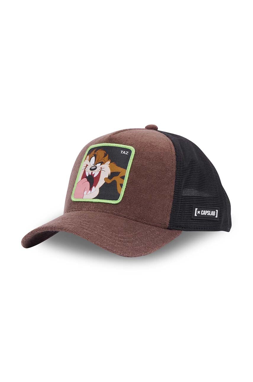 Capslab sapca Looney Tunes culoarea maro, cu imprimeu, CL.LOO8.1.CT.TAZ3 Capslab sapca Looney Tunes culoarea maro, cu imprimeu, CL.LOO8.1.CT.TAZ3