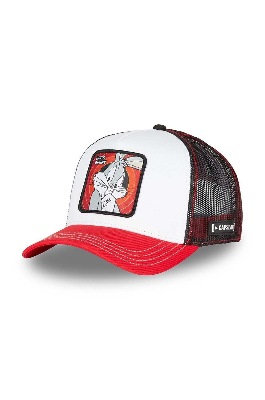 Capslab sapca Looney Tunes culoarea rosu, cu imprimeu, CL.LOO8.1.CT.BUG1