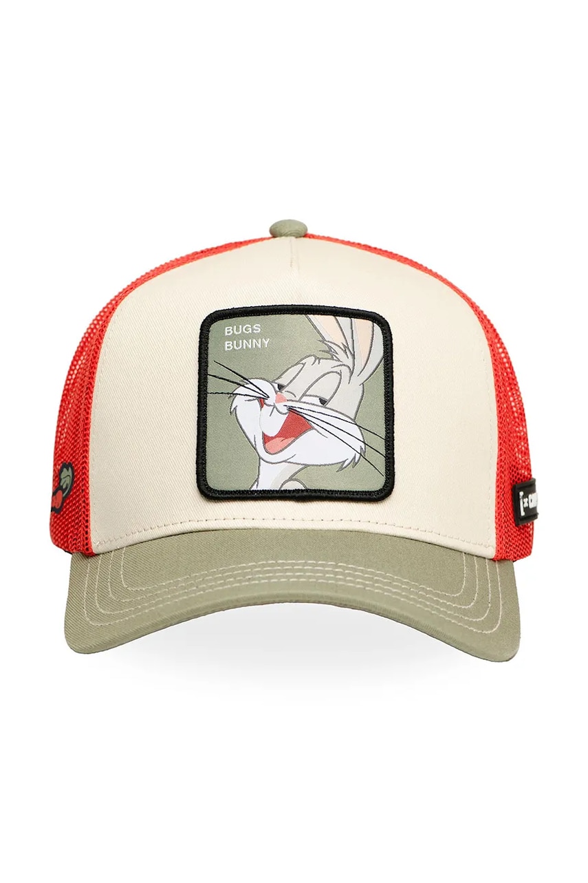 Кепка Capslab x Looney Tunes цвет бежевый с аппликацией CL/LOO11/1/CT/BUG1 Кепка Capslab x Looney Tunes цвет бежевый с аппликацией CL/LOO11/1/CT/BUG1