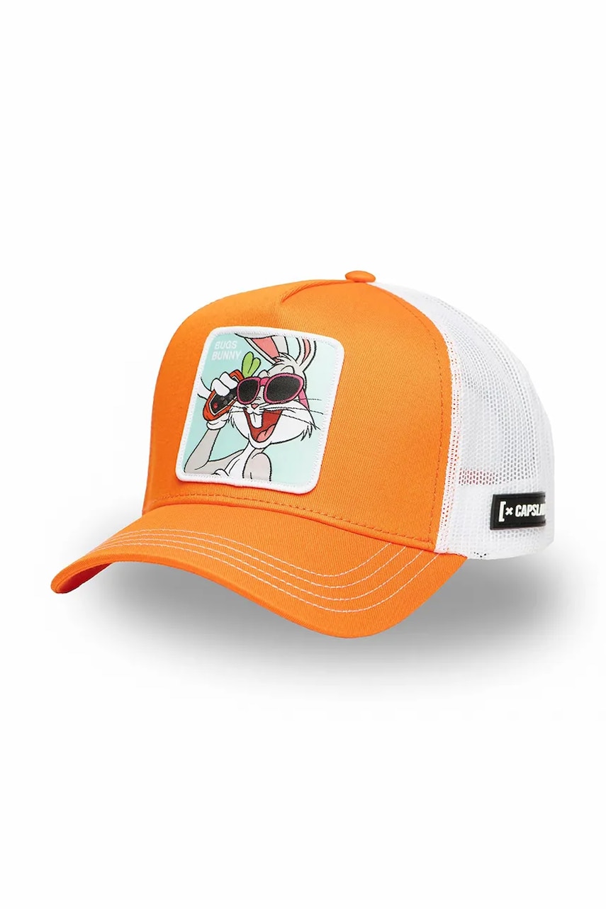 Capslab sapca x Looney Tunes culoarea portocaliu, cu imprimeu, CL/LOO11/1/CT/BUG2 Capslab sapca x Looney Tunes culoarea portocaliu, cu imprimeu, CL/LOO11/1/CT/BUG2