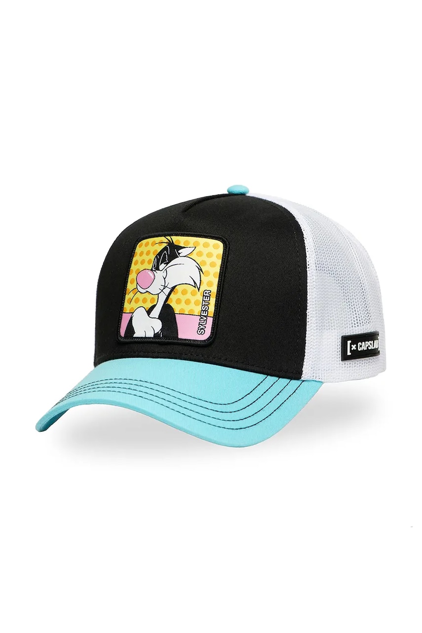Capslab sapca x Looney Tunes culoarea negru, cu imprimeu, CL/LOO11/1/CT/SYL Capslab sapca x Looney Tunes culoarea negru, cu imprimeu, CL/LOO11/1/CT/SYL