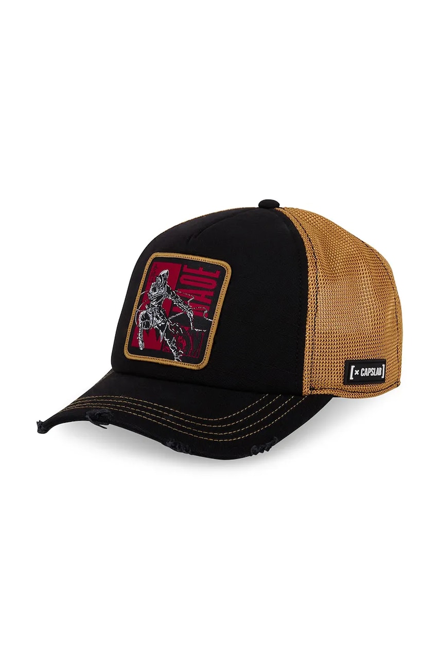 Capslab sapca x Assassins Creed culoarea negru, cu imprimeu, CL/ASC6/1/PCT/NAO2