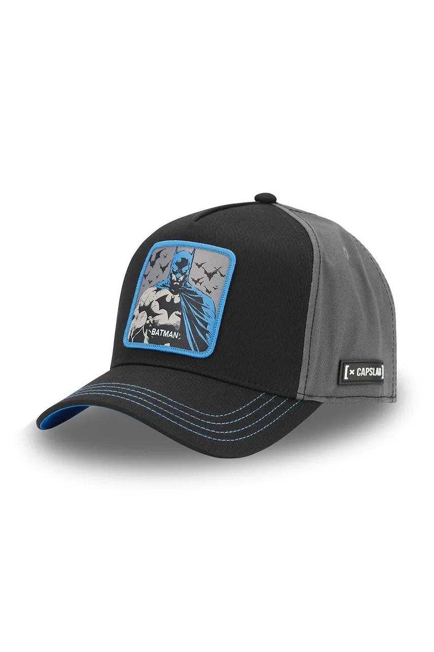 Capslab șapcă de baseball din bumbac x DC Comics culoarea negru, cu imprimeu, CL/DC8/1/CT/GOT Capslab șapcă de baseball din bumbac x DC Comics culoarea negru, cu imprimeu, CL/DC8/1/CT/GOT