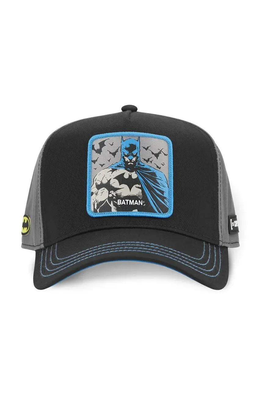 Хлопковая кепка Capslab x DC Comics цвет чёрный с аппликацией CL/DC8/1/CT/GOT Хлопковая кепка Capslab x DC Comics цвет чёрный с аппликацией CL/DC8/1/CT/GOT