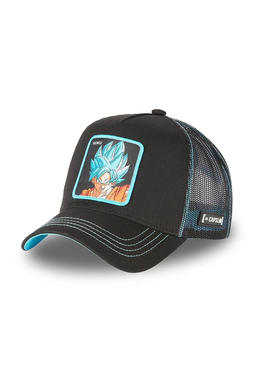 Capslab șapcă x Dragon Ball culoarea negru, cu imprimeu, CL/DBS3/1/CAS/GOK1