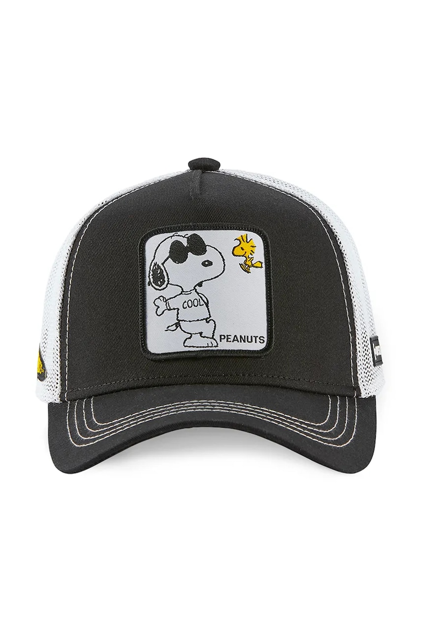 Кепка Capslab x Peanuts цвет чёрный с аппликацией CL/PEA/1/NAW1 Кепка Capslab x Peanuts цвет чёрный с аппликацией CL/PEA/1/NAW1