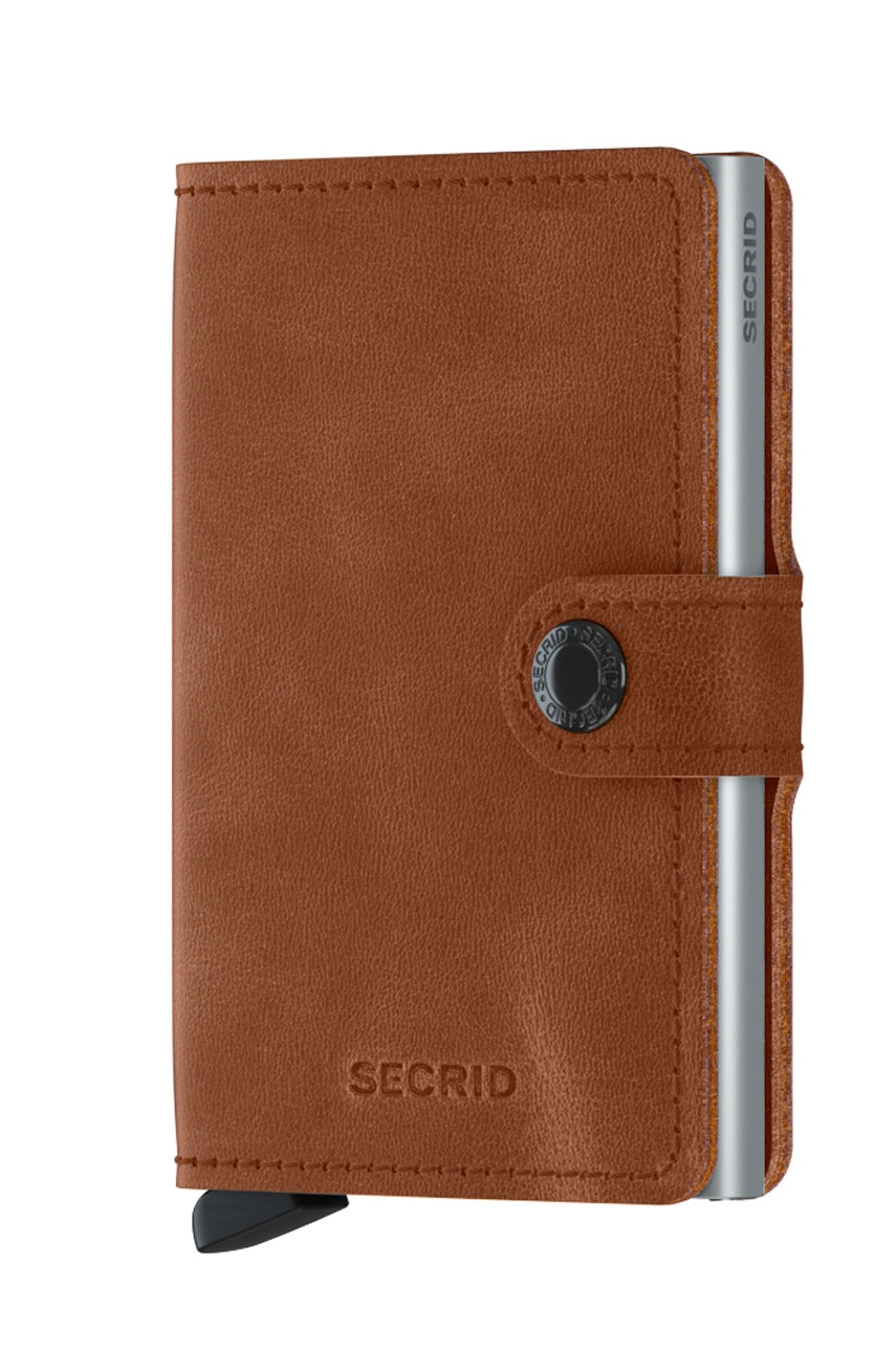 Kožená peněženka Secrid MV.Cognac.Silver-Cognac.slv