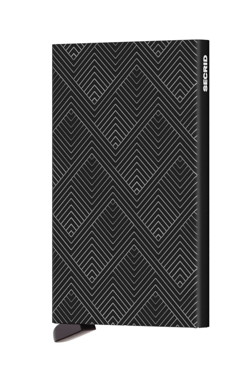 Peňaženka Secrid CLa.StructureBlack-BLACK, čierna farba