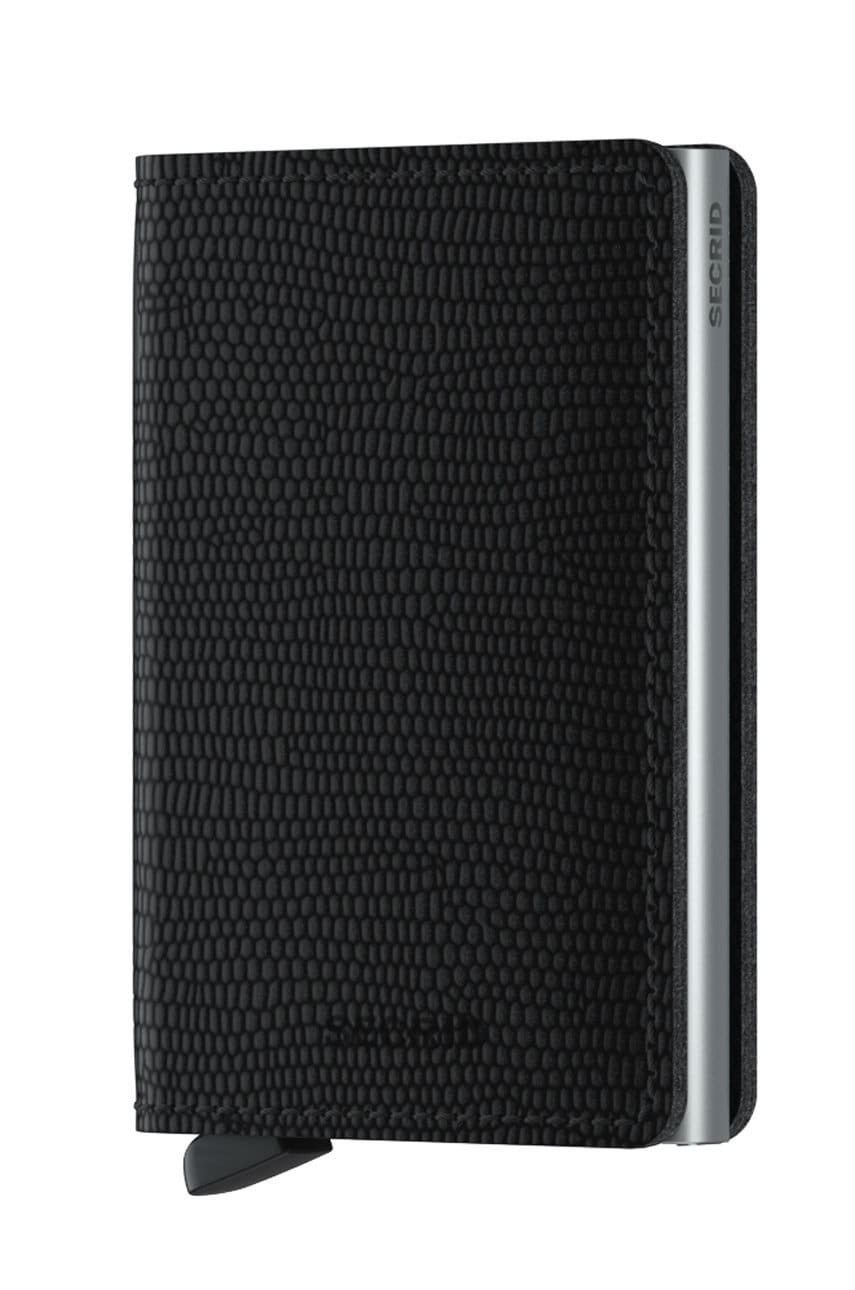 Secrid Portofel de piele culoarea negru