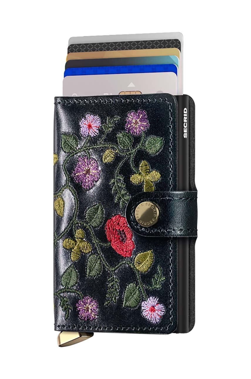 Δερμάτινο πορτοφόλι Secrid χρώμα: μαύρο, MSt-Black φωτογραφία