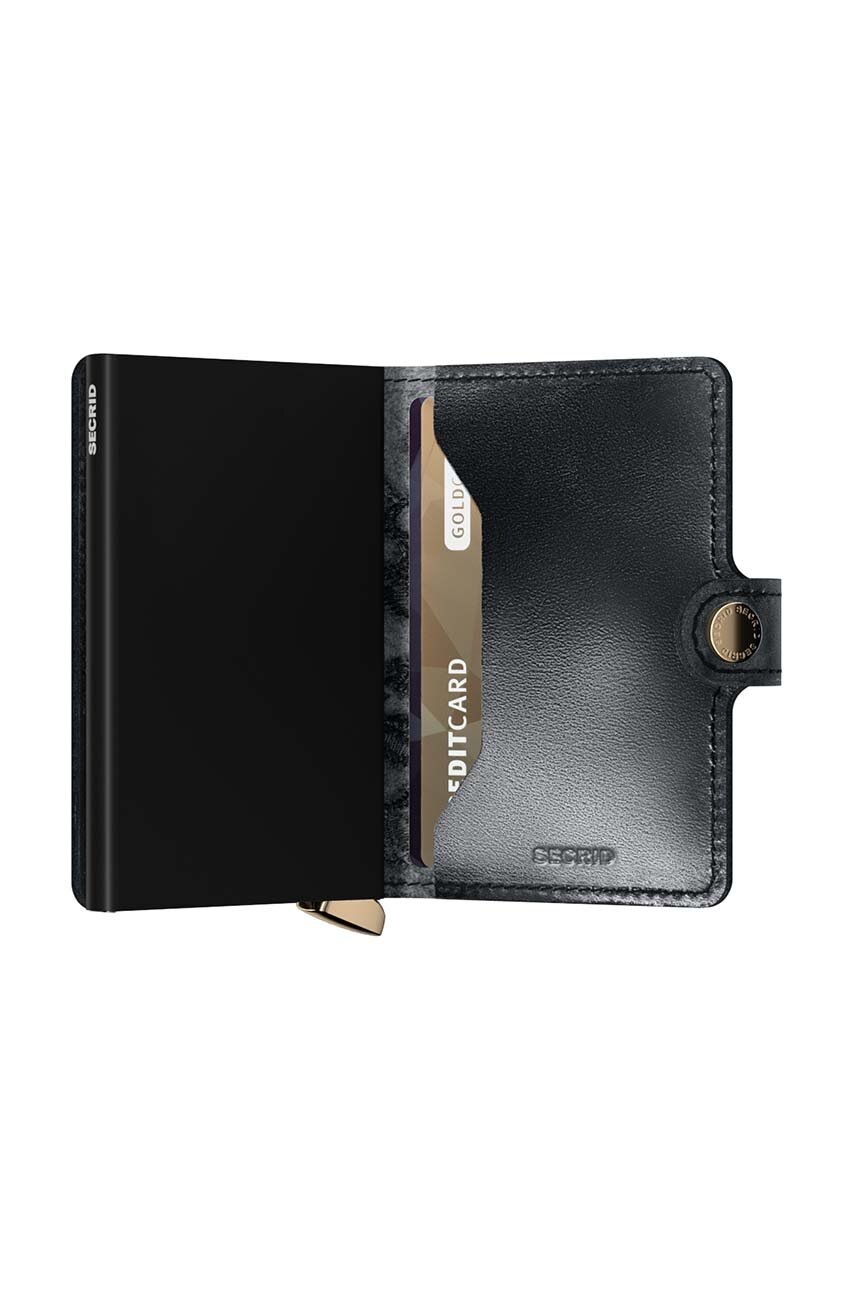 Δερμάτινο πορτοφόλι Secrid χρώμα: μαύρο, MSt-Black φωτογραφία