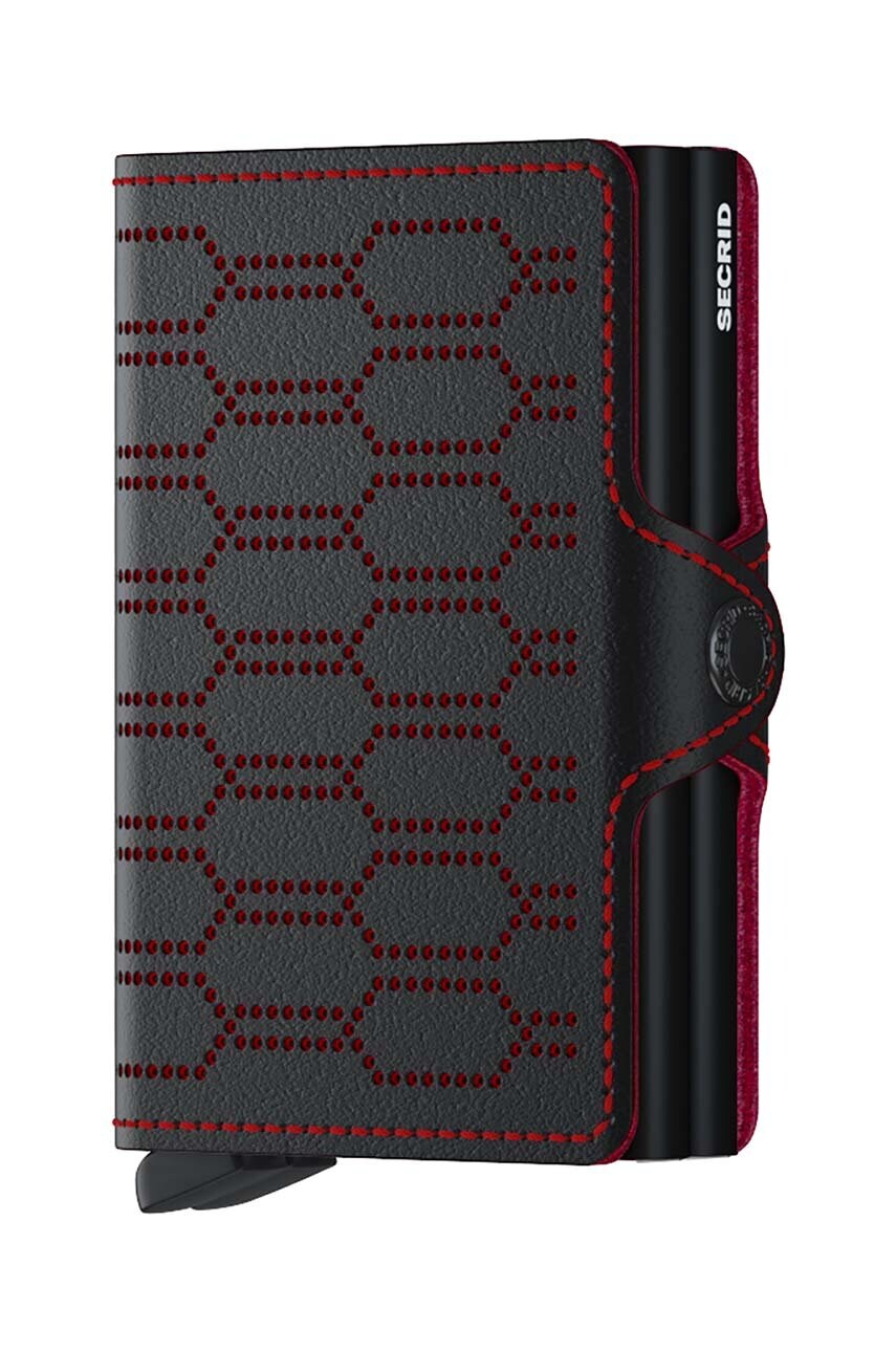 Secrid portofel culoarea rosu, TFu-Black-Red