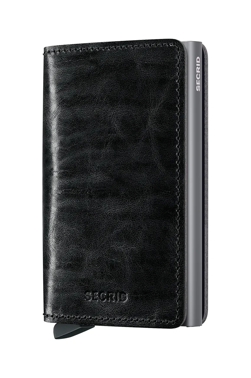 Secrid portofel de piele culoarea gri, SDM-Grey Secrid portofel de piele culoarea gri, SDM-Grey