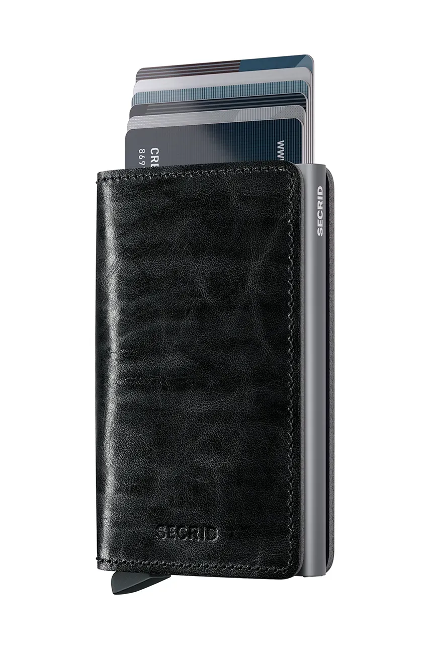 Кожаный кошелек Secrid цвет серый SDM-Grey Кожаный кошелек Secrid цвет серый SDM-Grey