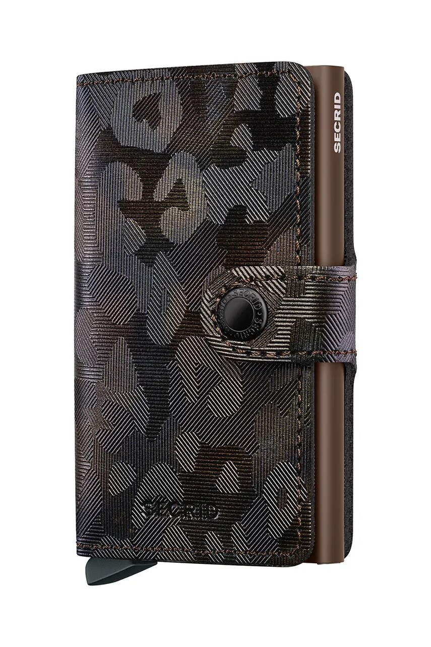 Secrid portofel de piele culoarea maro, MJu-Brown