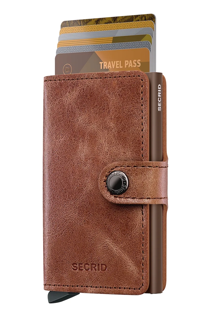 Кожаный кошелек Secrid цвет коричневый MV-Cognac-Brown Кожаный кошелек Secrid цвет коричневый MV-Cognac-Brown