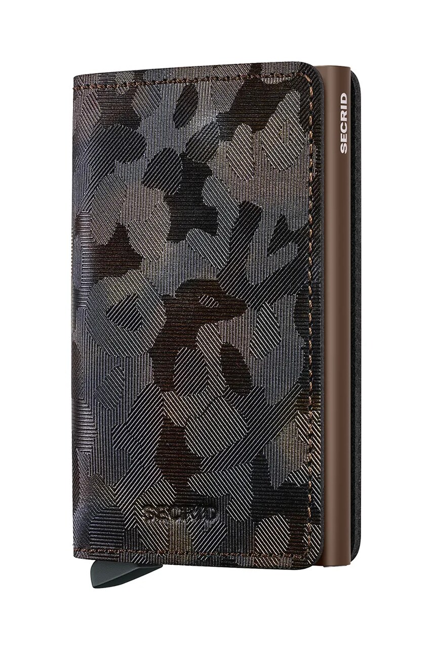 Secrid portofel de piele culoarea maro, SJu-Brown