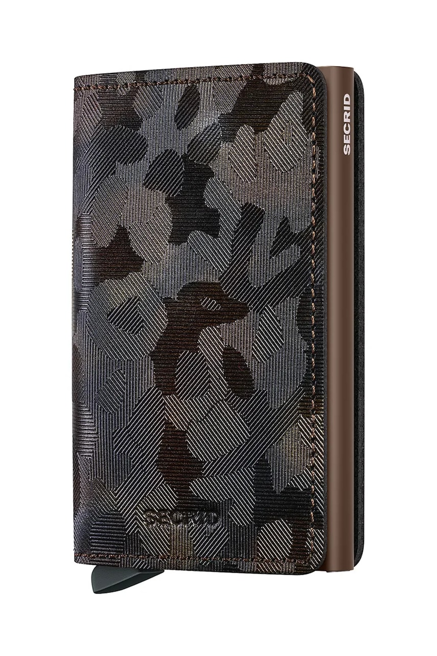 Secrid portofel de piele culoarea maro, SJu-Brown