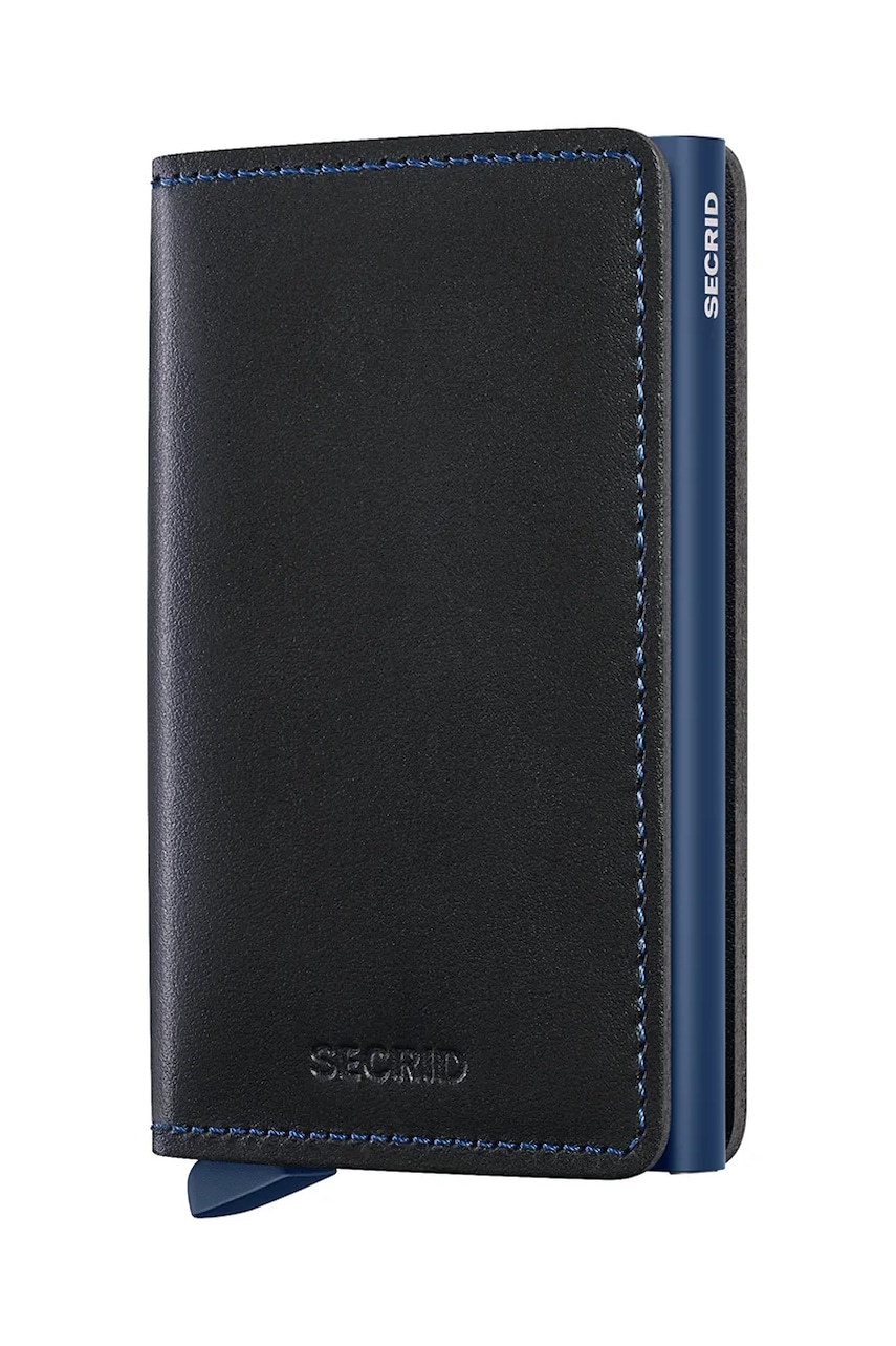 Secrid portofel de piele culoarea negru, SO-Black-Navy Secrid portofel de piele culoarea negru, SO-Black-Navy