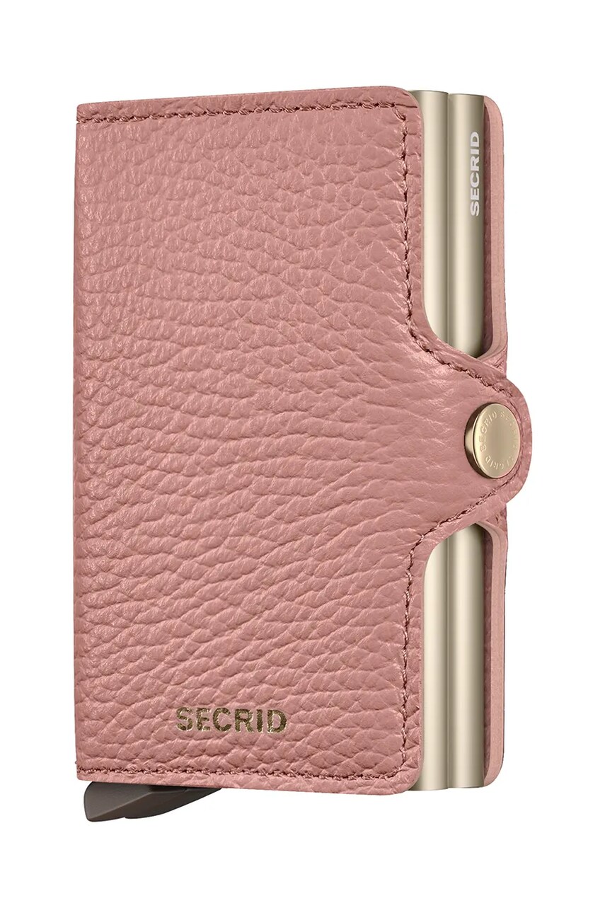 Secrid portofel de piele culoarea roz, TPe-Rose - 0 | YEO