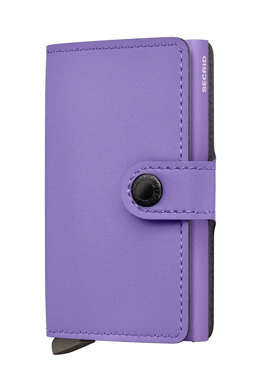 Secrid portofel de piele culoarea violet, MYp-Lilac