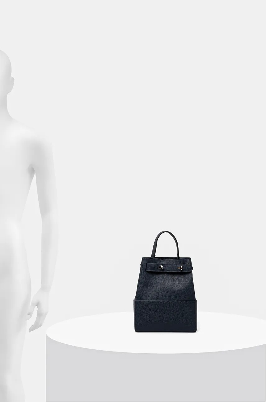 Δερμάτινο σακίδιο Silvian Heach CARACCIOLO γυναικείο, χρώμα: ναυτικό μπλε, RCP25013ZA φωτογραφία