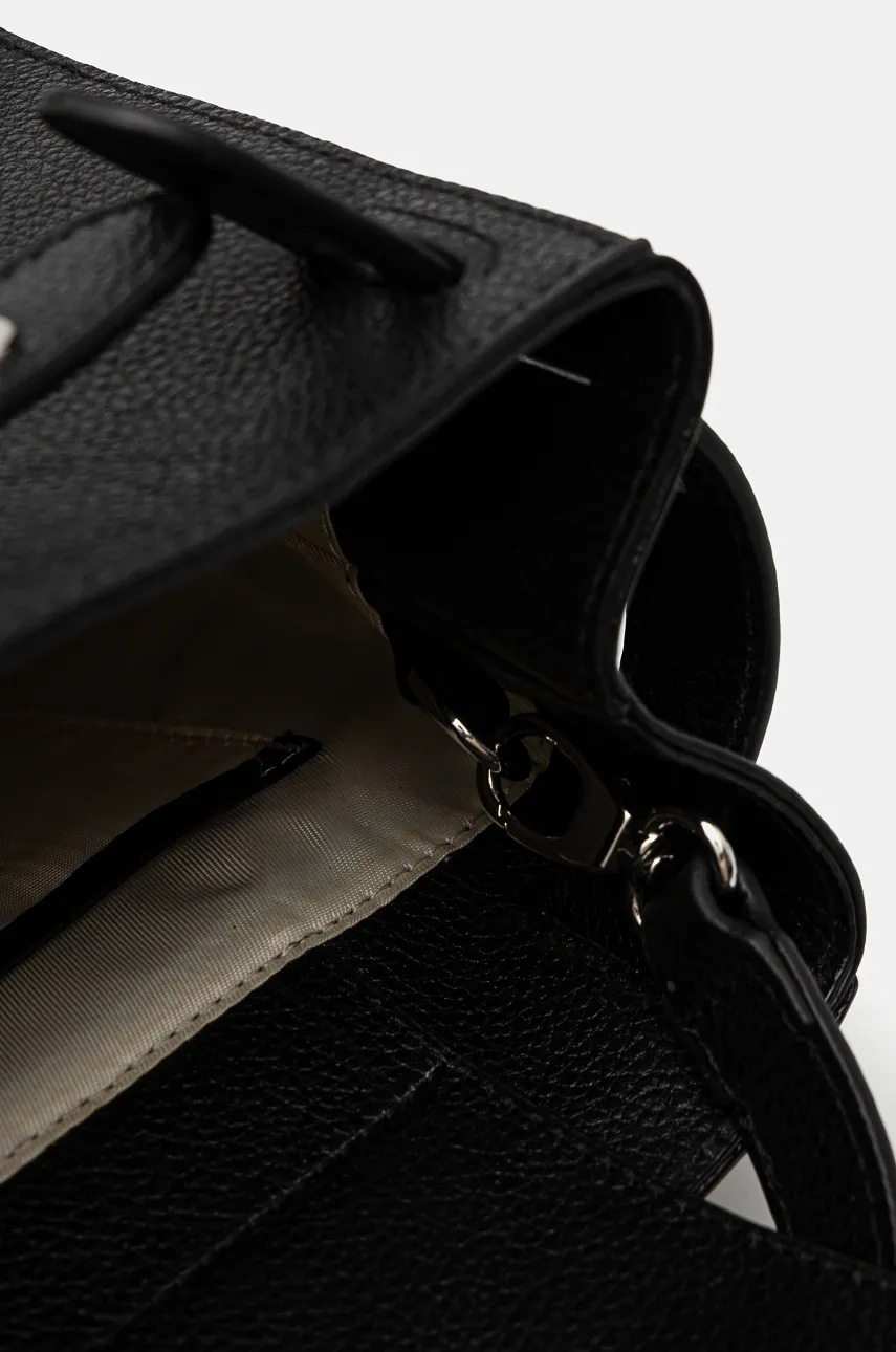 Δερμάτινο σακίδιο Silvian Heach CARACCIOLO γυναικείο, χρώμα: μαύρο, RCP25013ZA φωτογραφία