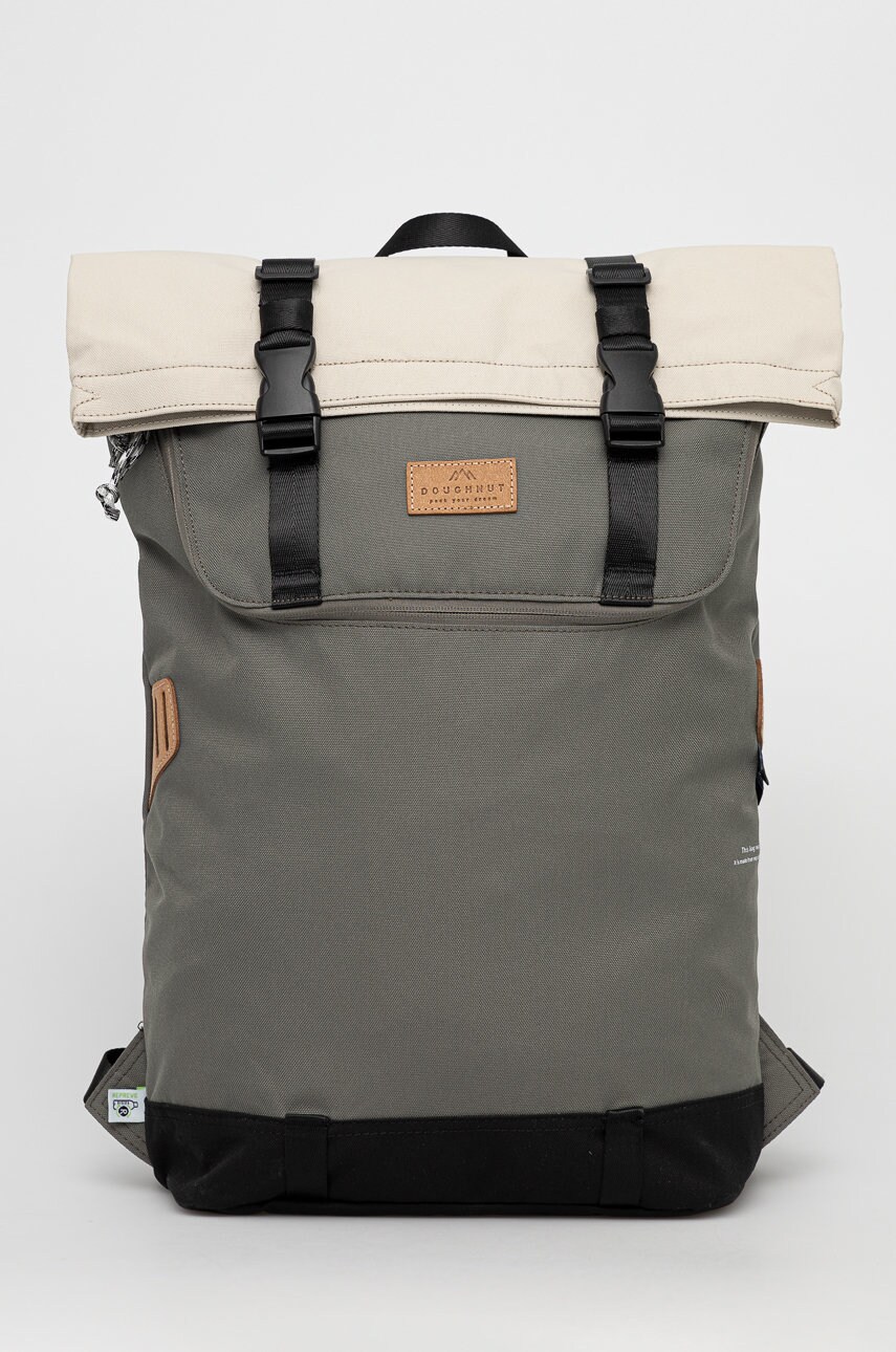 Doughnut rucsac culoarea gri, mare, neted