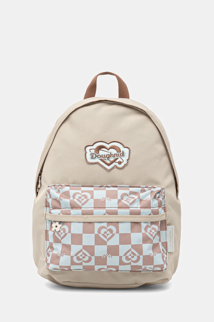 Doughnut rucsac Plus One Mini Kaleido culoarea bej, mic, cu imprimeu, D349MKD-000195