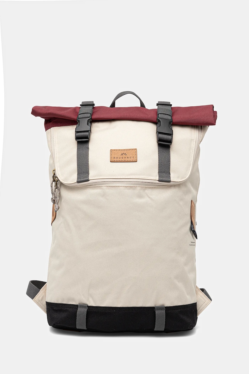 Doughnut rucsac Christopher Reborn III culoarea bej, mare, cu imprimeu, D195RE3-0897 Doughnut rucsac Christopher Reborn III culoarea bej, mare, cu imprimeu, D195RE3-0897