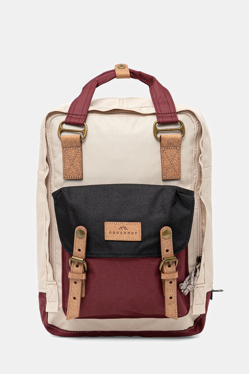 Doughnut rucsac Macaroon Reborn III culoarea bej, mare, cu imprimeu, D010RE3-0897 Doughnut rucsac Macaroon Reborn III culoarea bej, mare, cu imprimeu, D010RE3-0897