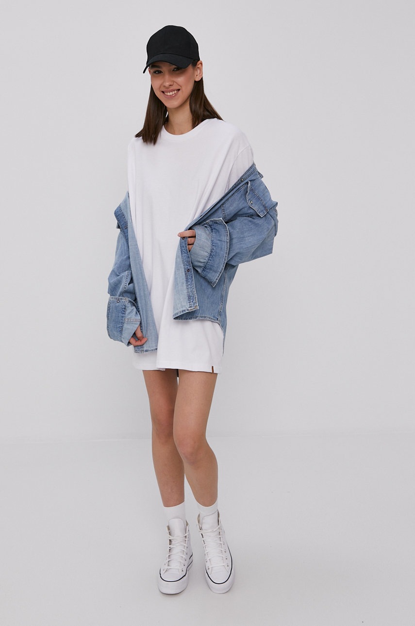 

Сукня MUUV Boyfriends Tshirt колір білий mini oversize