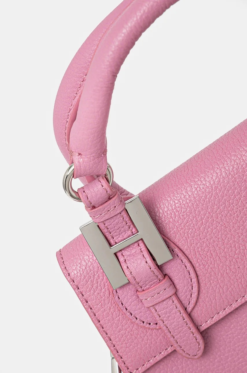 Δερμάτινη τσάντα Silvian Heach MARECHIARO χρώμα: ροζ, RCP25007BO φωτογραφία