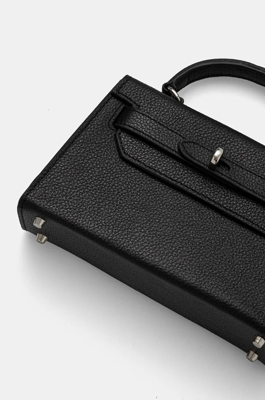 Δερμάτινη τσάντα Silvian Heach SANITA χρώμα: μαύρο, RCP25016BO φωτογραφία