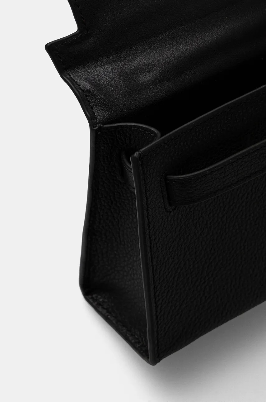 Δερμάτινη τσάντα Silvian Heach SANITA χρώμα: μαύρο, RCP25016BO φωτογραφία