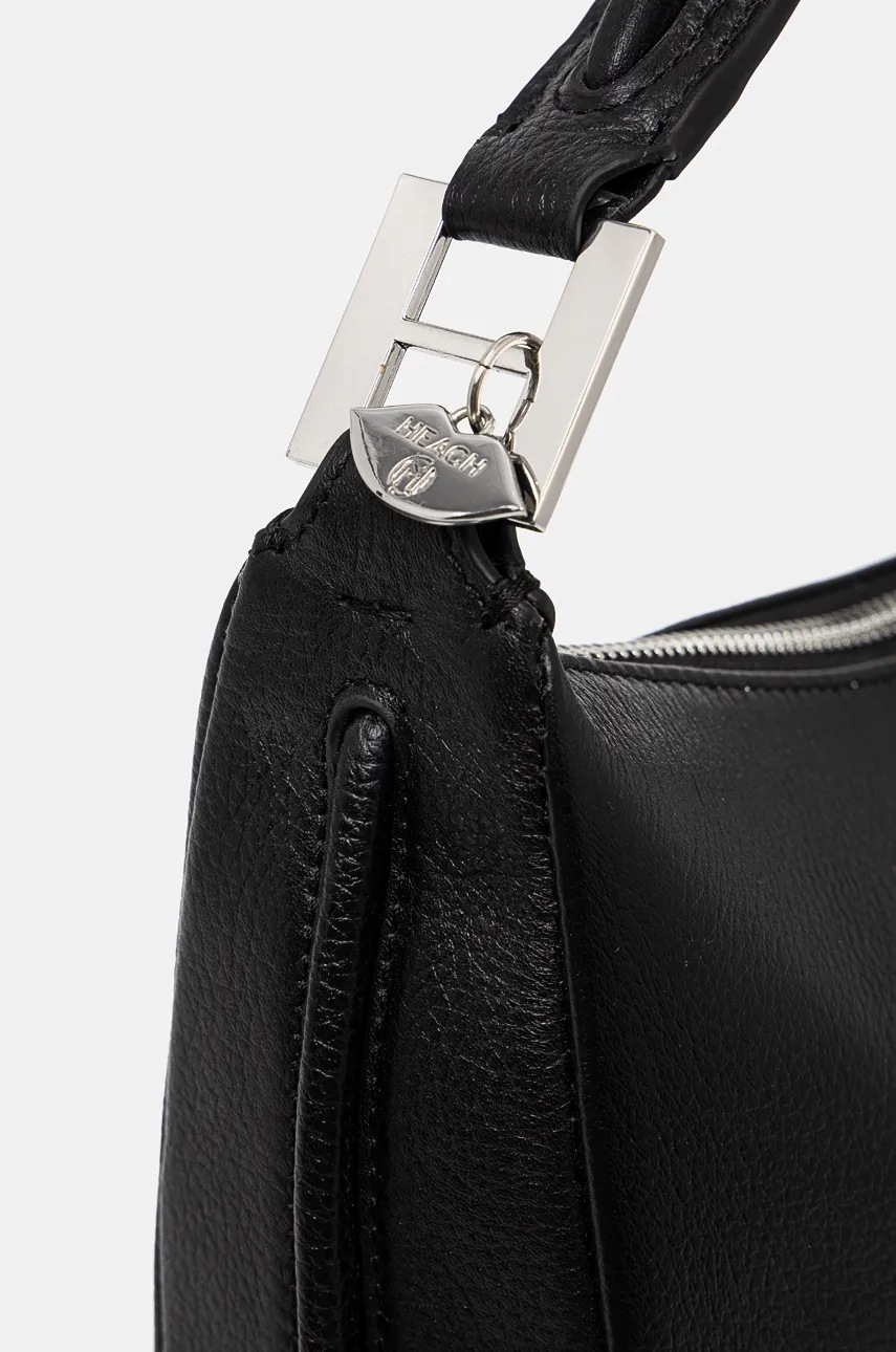 Δερμάτινη τσάντα Silvian Heach SPACCANAPOLI χρώμα: μαύρο, RCP25028BO φωτογραφία