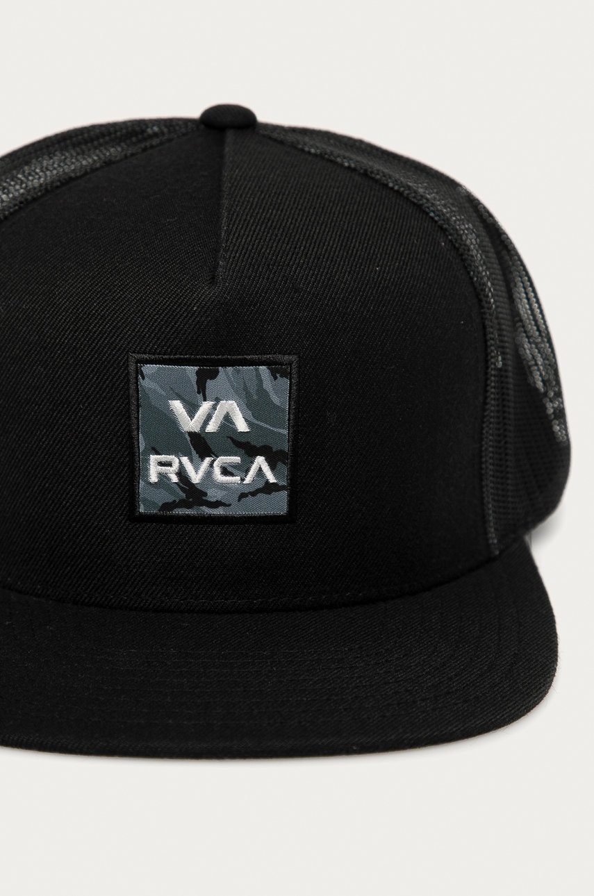

Кепка RVCA колір чорний з аплікацією